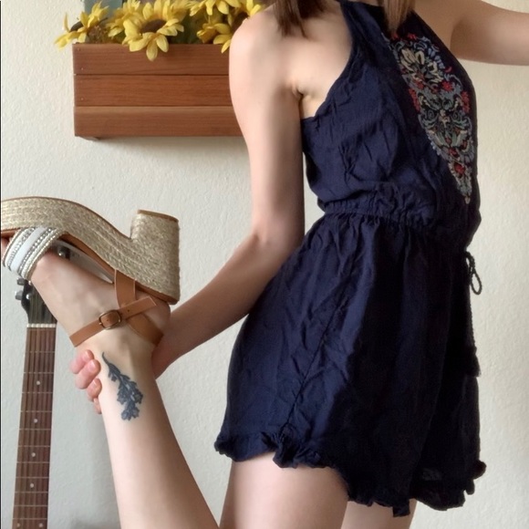 navy blue romper - Picture 2 of 4